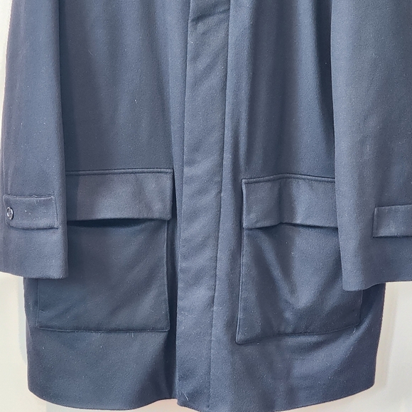 Paul & Shark Loro Piana Storm System 100% Cashmere Hooded Coat Detachable Collar - Picture 5 of 16